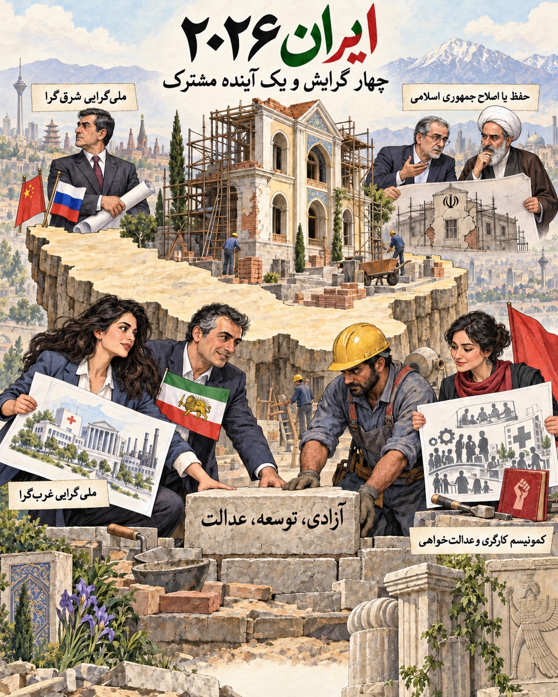 جنبشهای سیاسی، اقتصادی و فلسفی ایران در سال ۲۰۲۶؛ تصویر 1