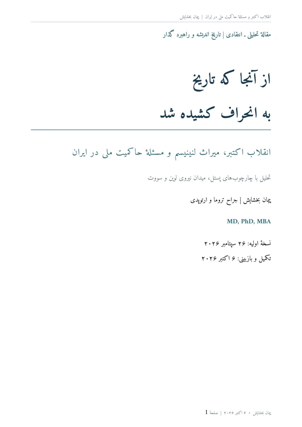 Cover of Where History Went Astray: The October Revolution and Iran